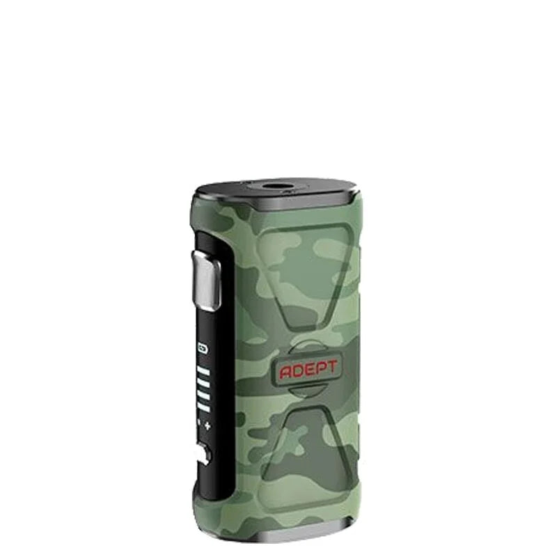 Innokin Adept Zlide Box Mod in Forest Camo – durable vape mod with adjustable wattage, shockproof and waterproof design.