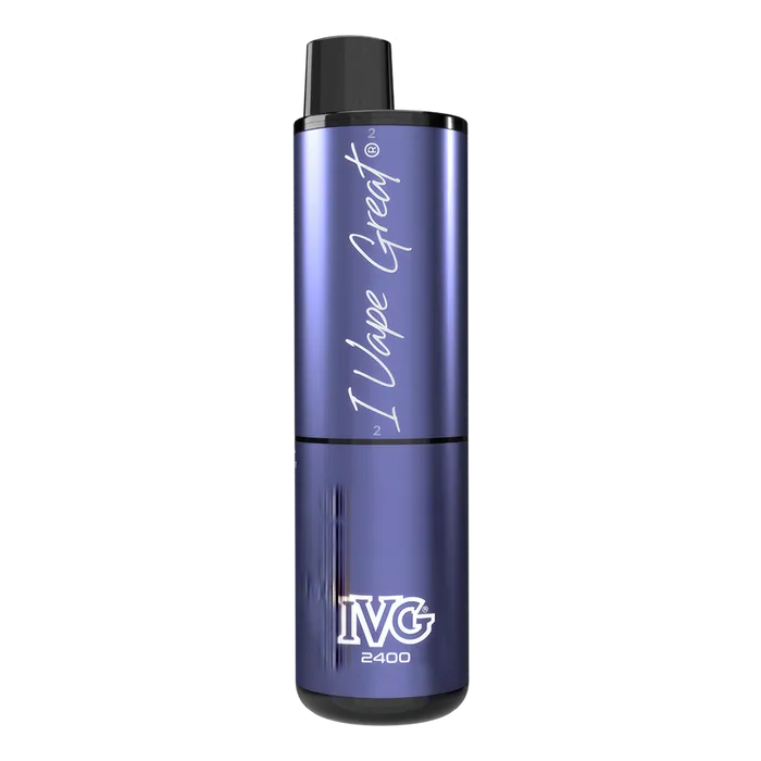 IVG 2400 Disposable Vape Kit in Grape Ice – multi-flavor disposable vape offering up to 2400 puffs with a bold and smooth nicotine delivery.