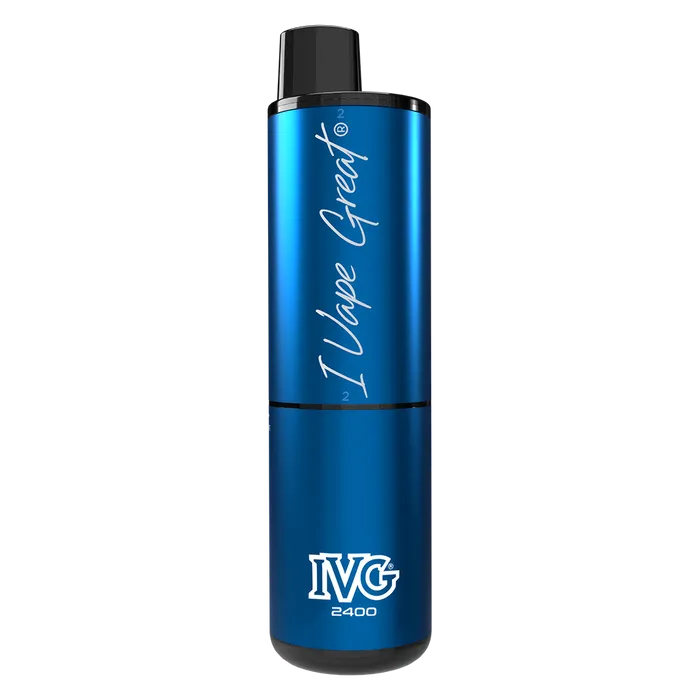 IVG 2400 Disposable Vape Kit in Blueberry Edition – multi-flavor disposable vape offering up to 2400 puffs with a bold and smooth nicotine delivery.