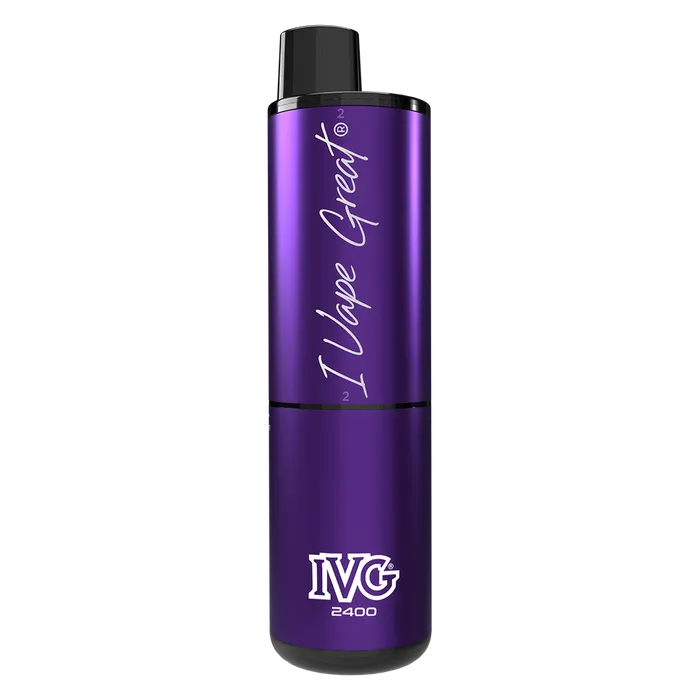 IVG 2400 Disposable Vape Kit in Berry Grape Edition – multi-flavor disposable vape offering up to 2400 puffs with a bold and smooth nicotine delivery.