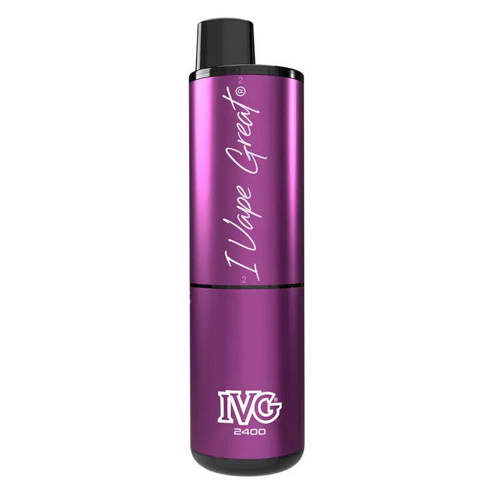 IVG 2400 Disposable Vape Kit in Plum Edition – multi-flavor disposable vape offering up to 2400 puffs with a bold and smooth nicotine delivery.