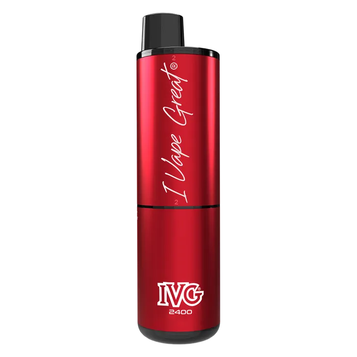 IVG 2400 Disposable Vape Kit in Red Edition – multi-flavor disposable vape offering up to 2400 puffs with a bold and smooth nicotine delivery.