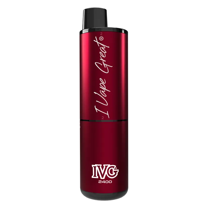 IVG 2400 Disposable Vape Kit in Red Raspberry Edition – multi-flavor disposable vape offering up to 2400 puffs with a bold and smooth nicotine delivery.