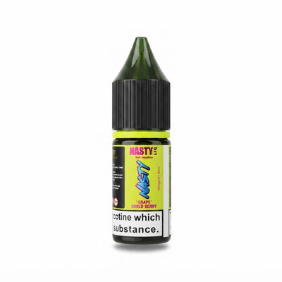 Nasty Liq Grape Mixed Berry Nic Salt Vape Juice in Grape Mixed Berry – sleek 10 ml bottle featuring a luscious grape and mixed-berry blend, smooth nicotine salt formulation, and precision dropper tip for easy pod-system use.