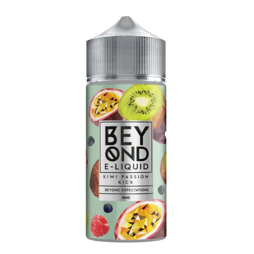 IVG Beyond E-Liquid 100ml – premium vape juice in Kiwi Passion Kick flavour, suitable for sub-ohm and pod devices with rich VG/PG blend.
