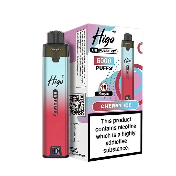 Higo BB Pulse 6000 Cherry Ice Prefilled Pod Kit