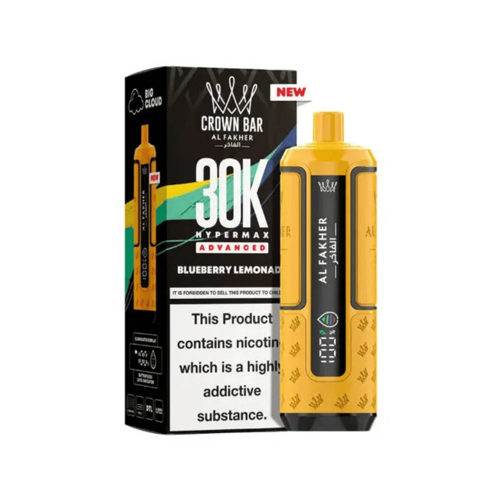 Al Fakher Hypermax 30K Prefilled Pod Kit in Blueberry Lemonade flavour – high-capacity vape device offering rich flavour and long-lasting performance
