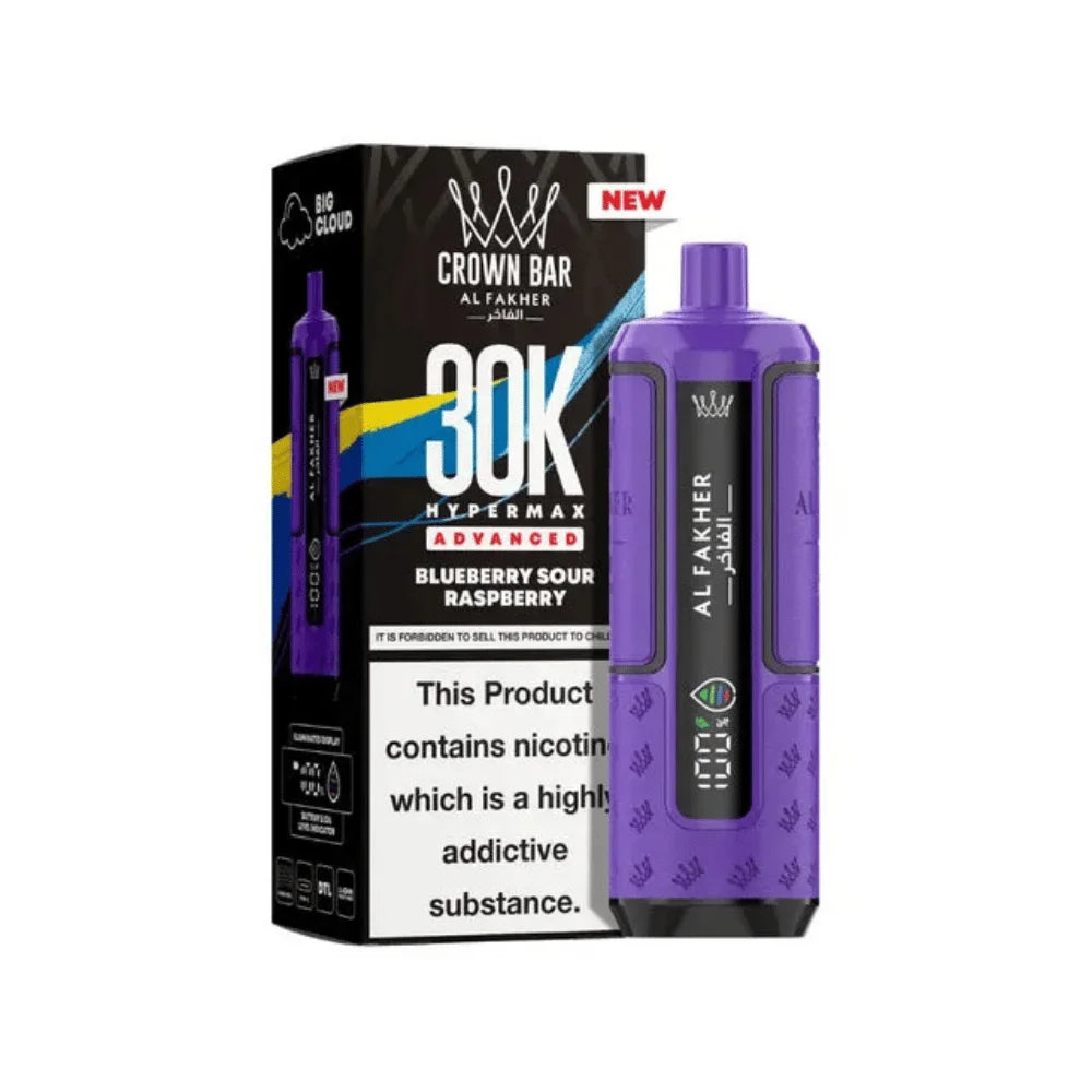 Al Fakher Hypermax 30K Prefilled Pod Kit in Blueberry Sour Raspberry flavour – high-capacity vape device offering rich flavour and long-lasting performance