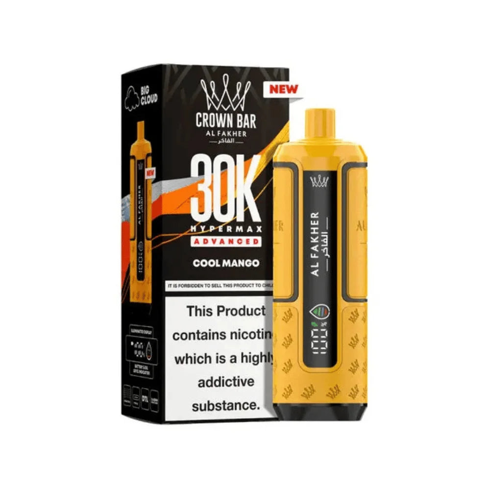 Al Fakher Hypermax 30K Prefilled Pod Kit in Cool Mango flavour – high-capacity vape device offering rich flavour and long-lasting performance