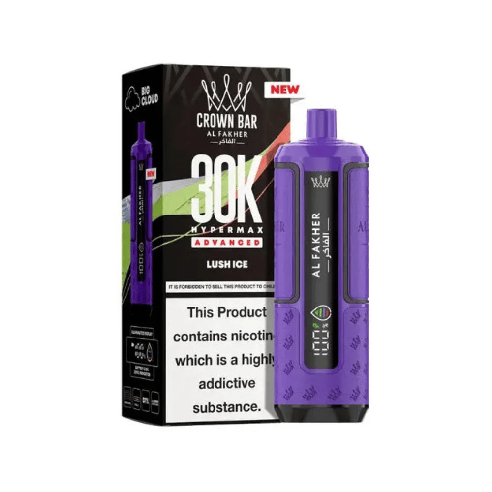 Al Fakher Hypermax 30K Prefilled Pod Kit in Lush Ice flavour – high-capacity vape device offering rich flavour and long-lasting performance
