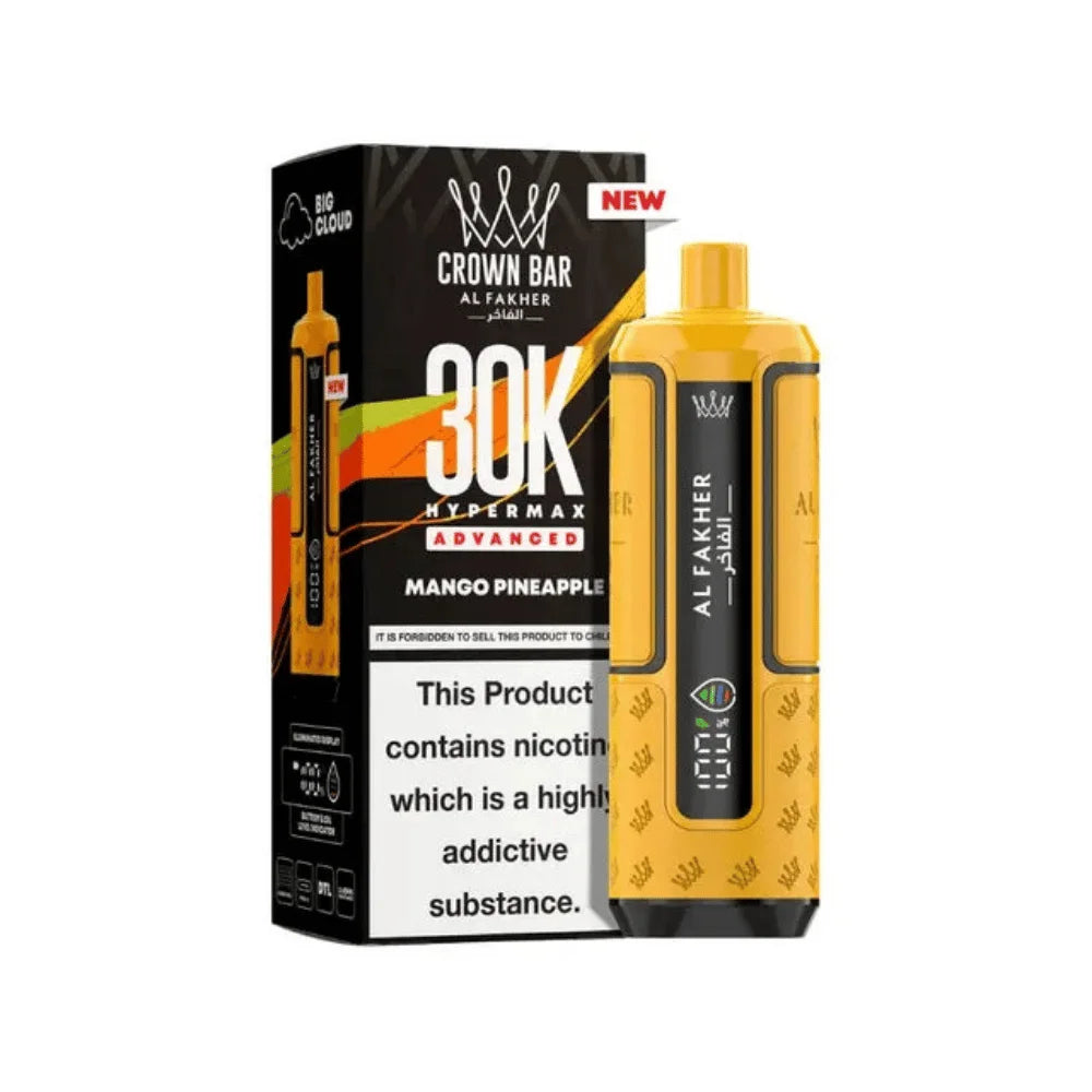 Al Fakher Hypermax 30K Prefilled Pod Kit in Mango Pineapple flavour – high-capacity vape device offering rich flavour and long-lasting performance