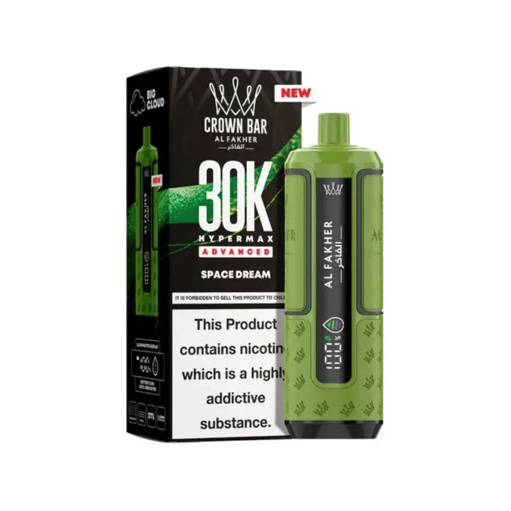 Al Fakher Hypermax 30K Prefilled Pod Kit in Space Dream flavour – high-capacity vape device offering rich flavour and long-lasting performance