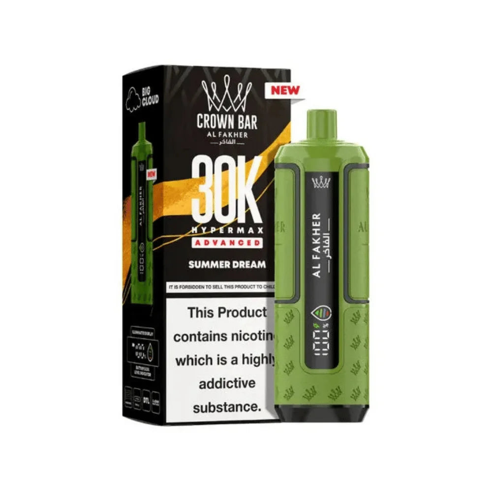 Al Fakher Hypermax 30K Prefilled Pod Kit in Summer Dream flavour – high-capacity vape device offering rich flavour and long-lasting performance