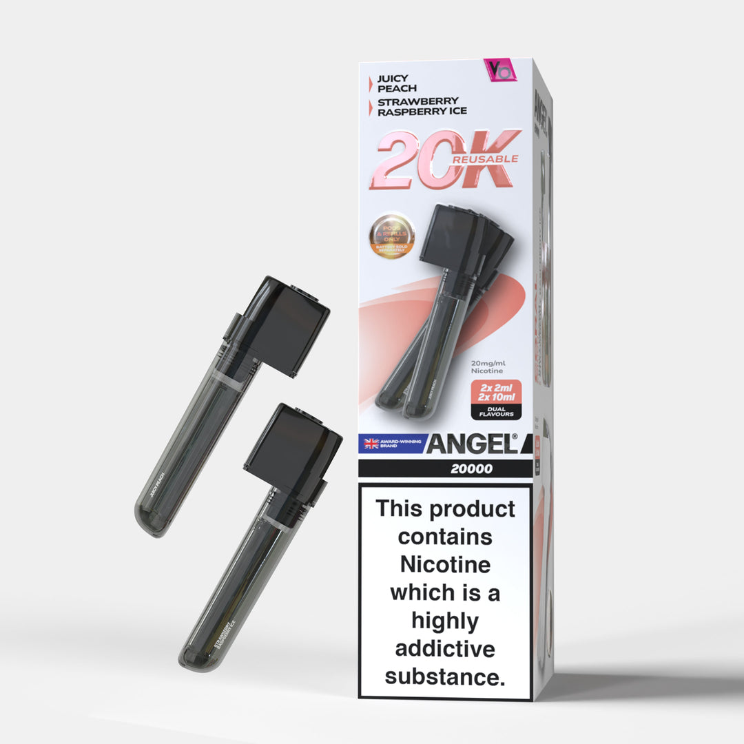 Vape Bars Angel 20K Prefilled Pods – premium Coral Edition vape with up to 20,000 puffs and a sleek, modern design.