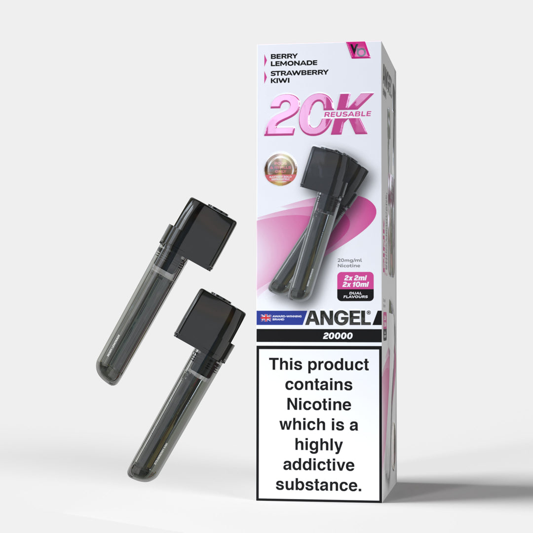 Vape Bars Angel 20K Prefilled Pods – premium Pink Edition vape with up to 20,000 puffs and a sleek, modern design.