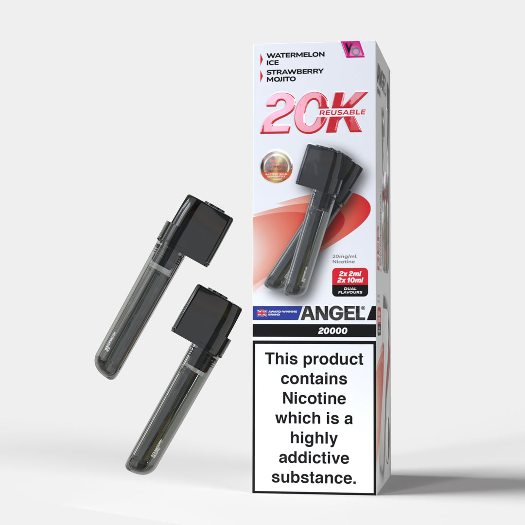 Vape Bars Angel 20K Prefilled Pods – premium Red Edition vape with up to 20,000 puffs and a sleek, modern design.