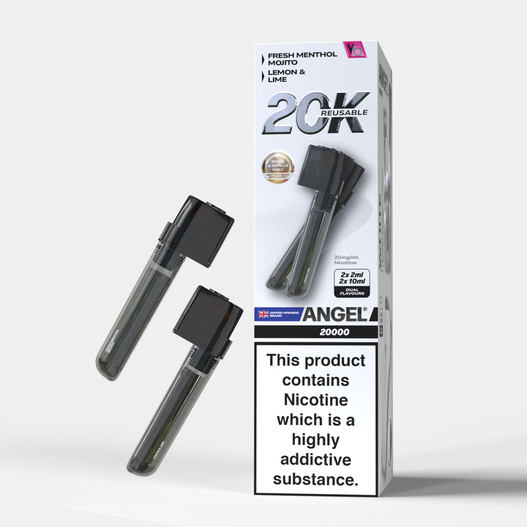 Vape Bars Angel 20K Prefilled Pods – premium WhiteEdition vape with up to 20,000 puffs and a sleek, modern design.