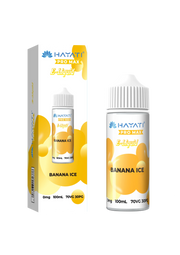 Banana Ice Hayati Pro Max E-Liquid 100ml – no nicotine vape juice with rich flavor and smooth 70/30 VG PG blend