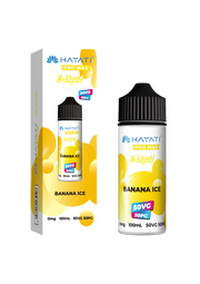 Banana Ice Hayati Pro Max E-Liquid 100ml – no nicotine vape juice with rich flavor and smooth 50/50 VG PG blend