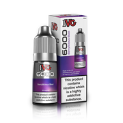 10ml bottle of IVG 6000 Nicotine Salt Vape Juice in Berrylicious Blast flavor, blending crisp green apple with an icy menthol twist; available in 10mg and 20mg strengths, featuring a smooth nic salt formula perfect for pod kits and mouth-to-lung vaping.