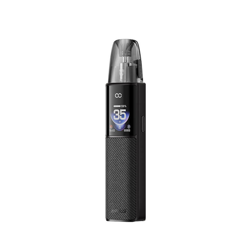 Voopoo Argus G4 Pod Device in Black colorway with inhale activation feature.