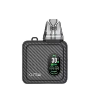 OXVA Xlim SQ Pro Pod Kit in Black Carbon – compact and stylish pod vape with a smart display, adjustable power settings, and smooth draw activation.