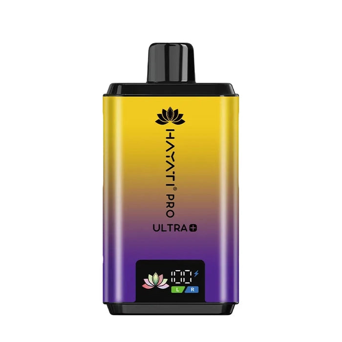 Hayati Pro Ultra Plus 25000 Prefilled Pod Kit in Blackcurrant Lemonade flavor – high-capacity vape device with up to 25,000 puffs.