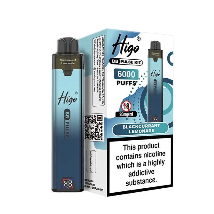 Higo BB Pulse 6000 Blackcurrant Lemonade Prefilled Pod Kit