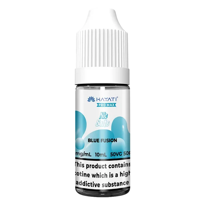 Hayati Pro Max Blue Fusion Nic Salt vape juice, delivering smooth nicotine satisfaction and a refreshing vape experience.