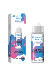 Blue Razz Gummy Bear Hayati Pro Max E-Liquid 100ml – no nicotine vape juice with rich flavor and smooth 70/30 VG PG blend
