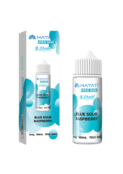 Blueberry Sour Raspberry Hayati Pro Max E-Liquid 100ml – no nicotine vape juice with rich flavor and smooth 70/30 VG PG blend