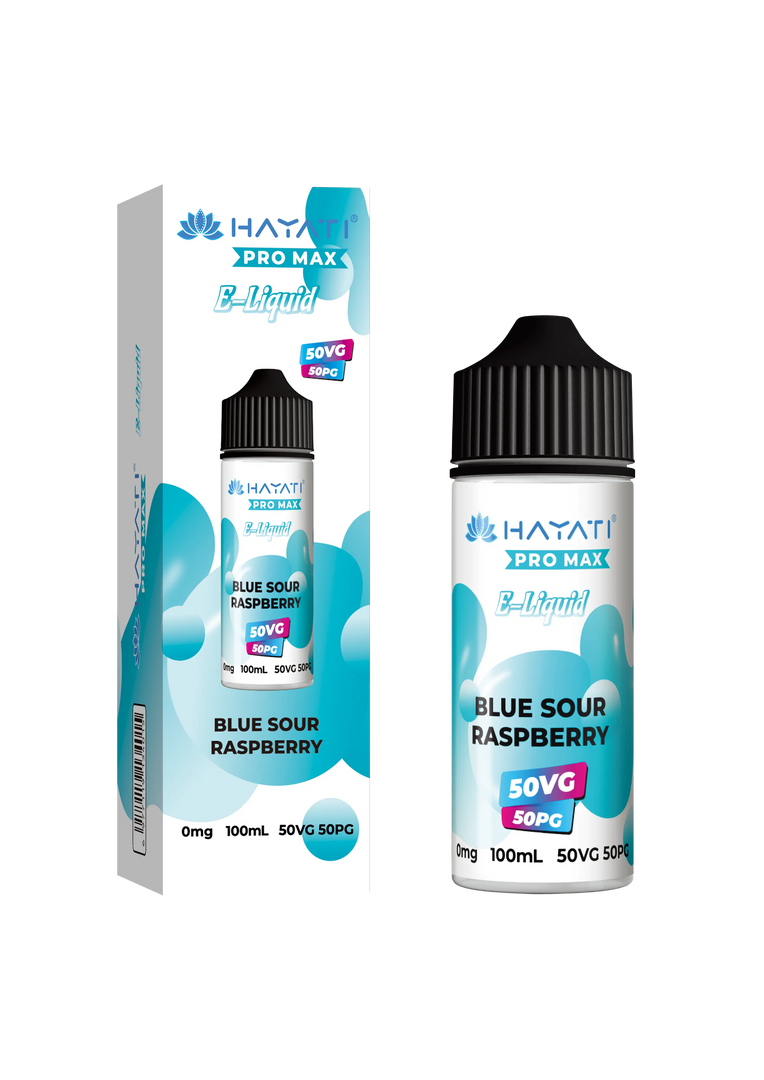 Blueberry Sour Raspberry Hayati Pro Max E-Liquid 100ml – no nicotine vape juice with rich flavor and smooth 50/50 VG PG blend