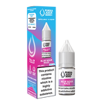 Load image into Gallery viewer, Packaging for Blue Sour Razz Pukka Juice 5000+ Nic Salt E-Liquid featuring a bottle illustration and flavor details.
