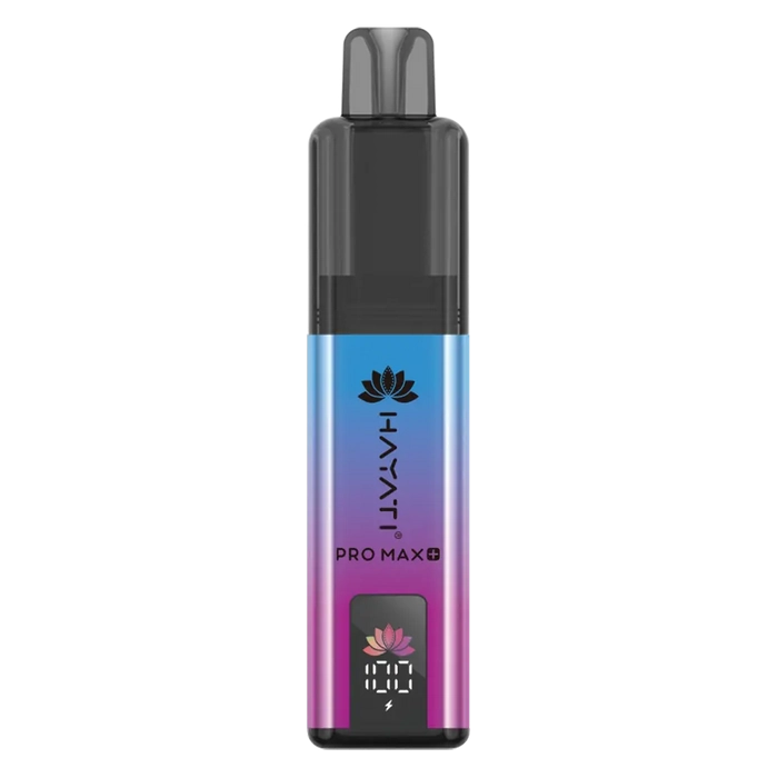 Hayati Pro Max 6000+ Prefilled Pod Kit in Blue Razz GB Flavor, featuring a convenient prefilled pod design and up to 6000 puffs for a satisfying vaping experience.
