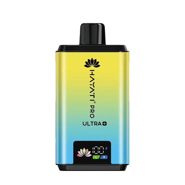 Hayati Pro Ultra Plus 25000 Prefilled Pod Kit in Blue Razz GB Lemon Lime flavor – high-capacity vape device with up to 25,000 puffs.