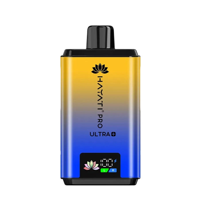 Hayati Pro Ultra Plus 25000 Prefilled Pod Kit in Blue Razz Pineapple Strawberry Ice flavor – high-capacity vape device with up to 25,000 puffs.