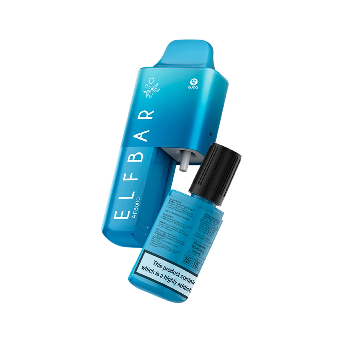 Elf Bar AF5000 Prefilled Pod in Blueberry Cherry Cranberry – compact and efficient pod vape delivering up to 5000 puffs.