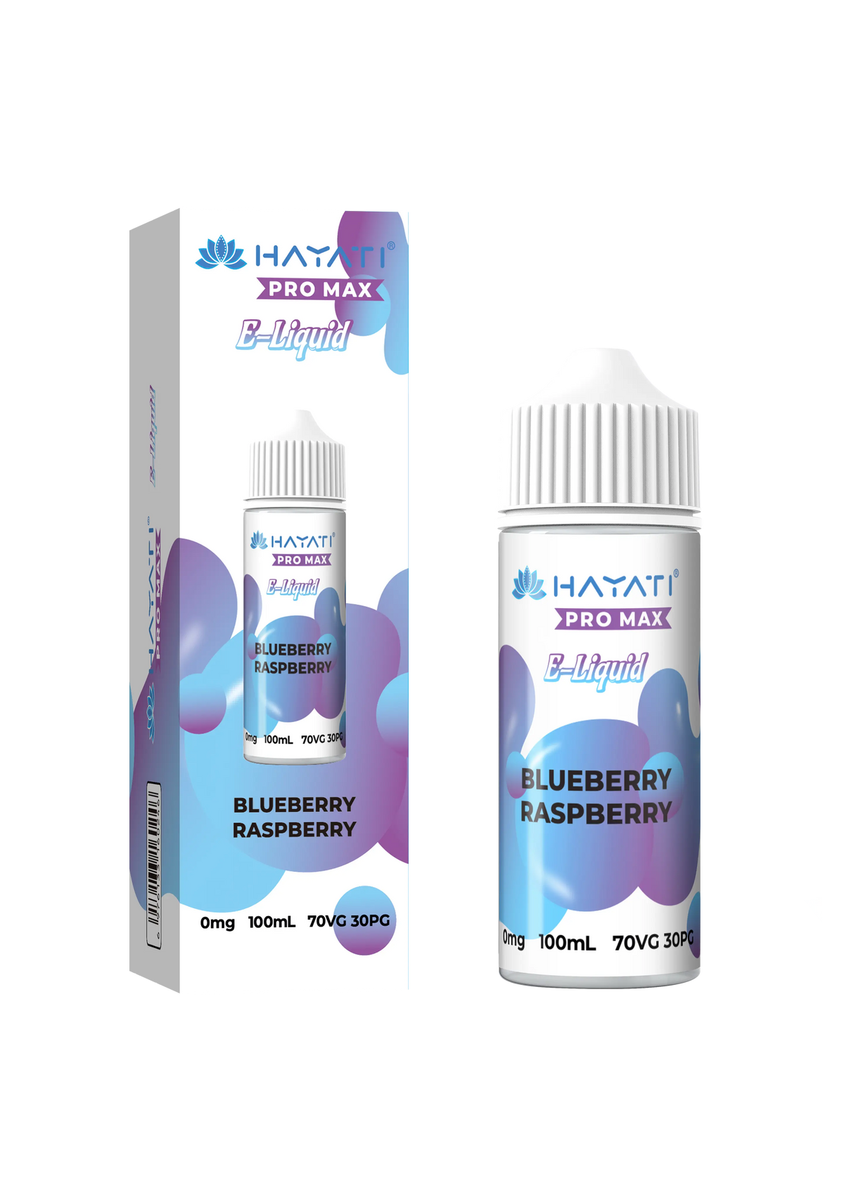 Blueberry Raspberry Hayati Pro Max E-Liquid 100ml – no nicotine vape juice with rich flavor and smooth 70/30 VG PG blend