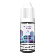 Bottle of Blueberry Raspberry from Hayati Pro Max Nic Salts featuring cool blue‑purple and frosted white packaging, with stylized illustrations of blueberries and raspberries surrounded by icy crystal motifs, bold Hayati branding and flavour name prominently displayed—designed for mouth‑to‑lung nicotine salt vape devices.