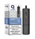 Load image into Gallery viewer, Blueberry Sour Raspberry Quadro 2.4k Disposable Vape: Big Puffs, 2400mAh, 20mg
