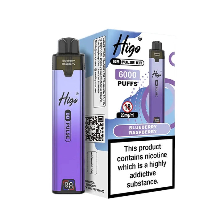Higo BB Pulse 6000 Blueberry Raspberry Prefilled Pod Kit