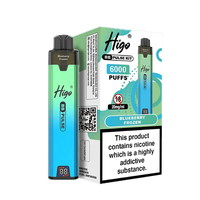 Higo BB Pulse 6000 Blueberry frozen Prefilled Pod Kit