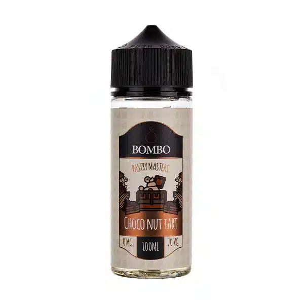 Bombo Pastry Masters 100ml E-Liquid Choco Nut Tart – rich, bakery-inspired vape juice with smooth 70/30 VG PG blend and dessert flavors