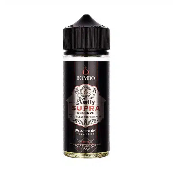 Bombo Pastry Masters 100ml E-Liquid Nutty Supra Reserve – rich, bakery-inspired vape juice with smooth 70/30 VG PG blend and dessert flavors