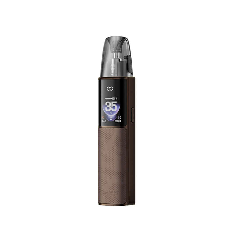 Voopoo Argus G4 Pod Device in Brown colorway with inhale activation feature.