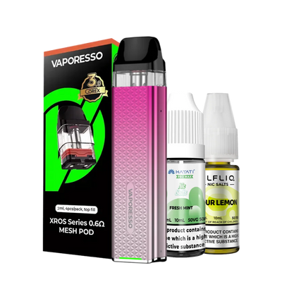 Vaporesso XROS 3 Mini Pod Kit Bundle Image – offering Vaporesso Pods and 2 Nic Salts with a great discount