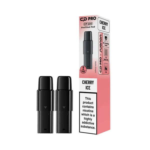 Cherry Ice Suonon CP Pro 600 Prefilled Pods providing rich flavour and smooth vaping