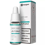 Load image into Gallery viewer, A bottle of Hangsen Cherry Candy e-liquid next to its packaging box. The bottle has a white cap and the liquid inside is clear.
