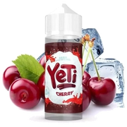 YETI Cherry 100ml Shortfill – sweet cherry with icy finish, 70VG/30PG, 0mg nicotine, perfect for sub-ohm vaping.