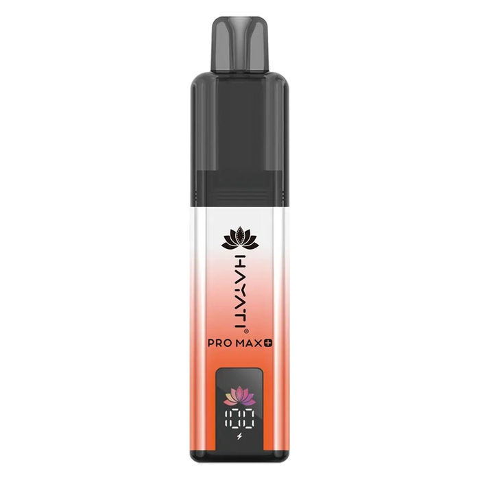 Hayati Pro Max 6000+ Prefilled Pod Kit in Cherry Cola Flavor, featuring a convenient prefilled pod design and up to 6000 puffs for a satisfying vaping experience.